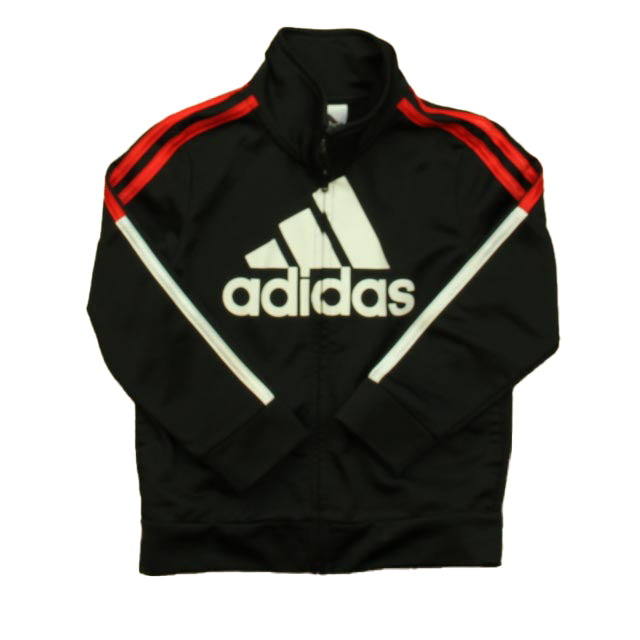 Adidas Boys Black | Red Athletic Top Size: 3T