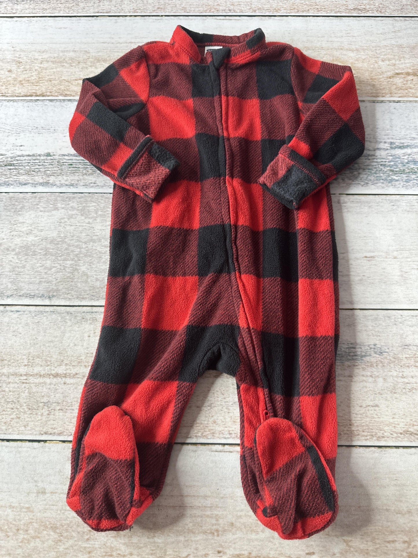 Old Navy Boys Black | Red Pajamas Size: 3-6 months Black | Red