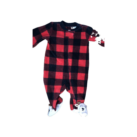 Carters Unisex Black | Red Pajamas Size: Newborn Black | Red