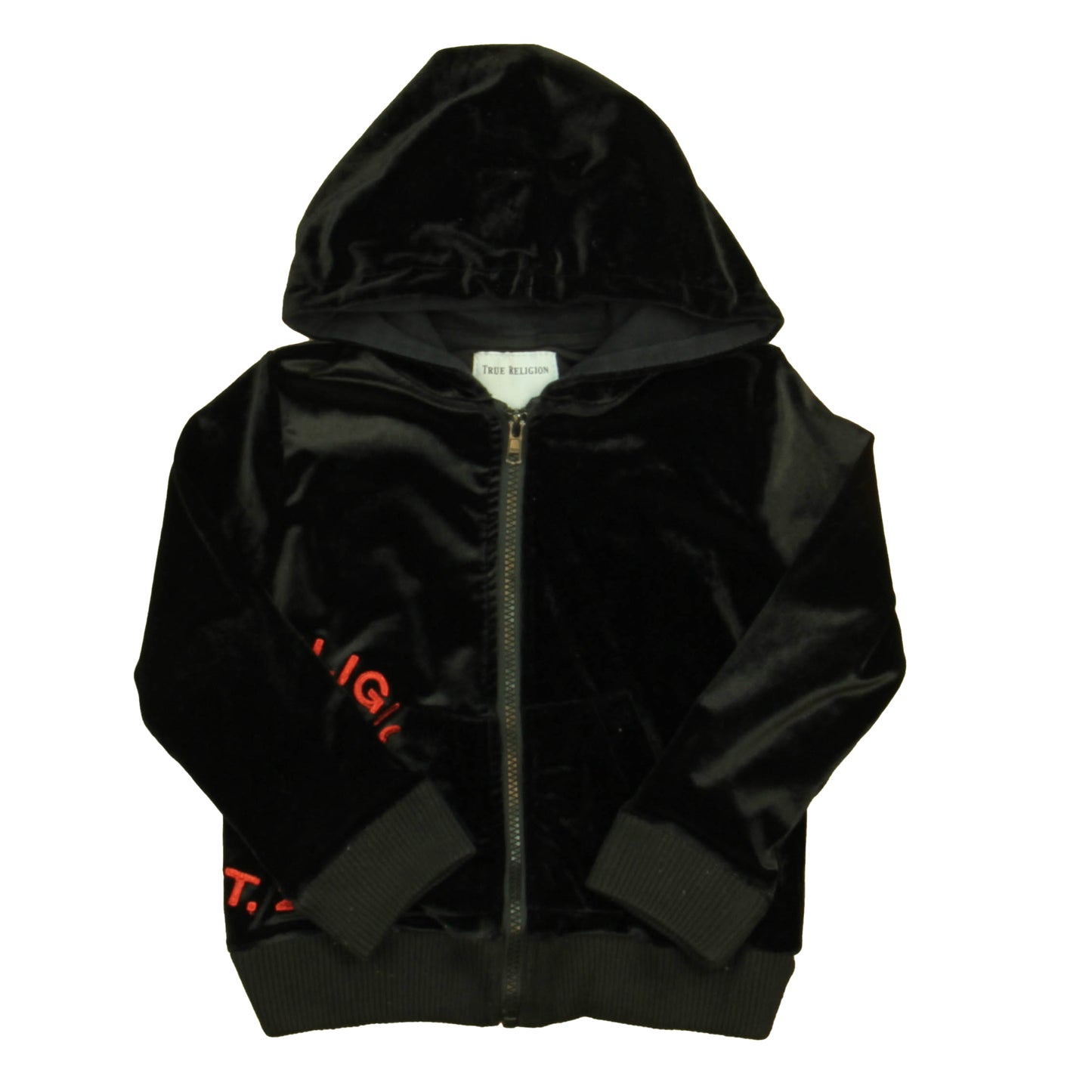 True Religion Girls Black | Red Hoodie Size: 4T