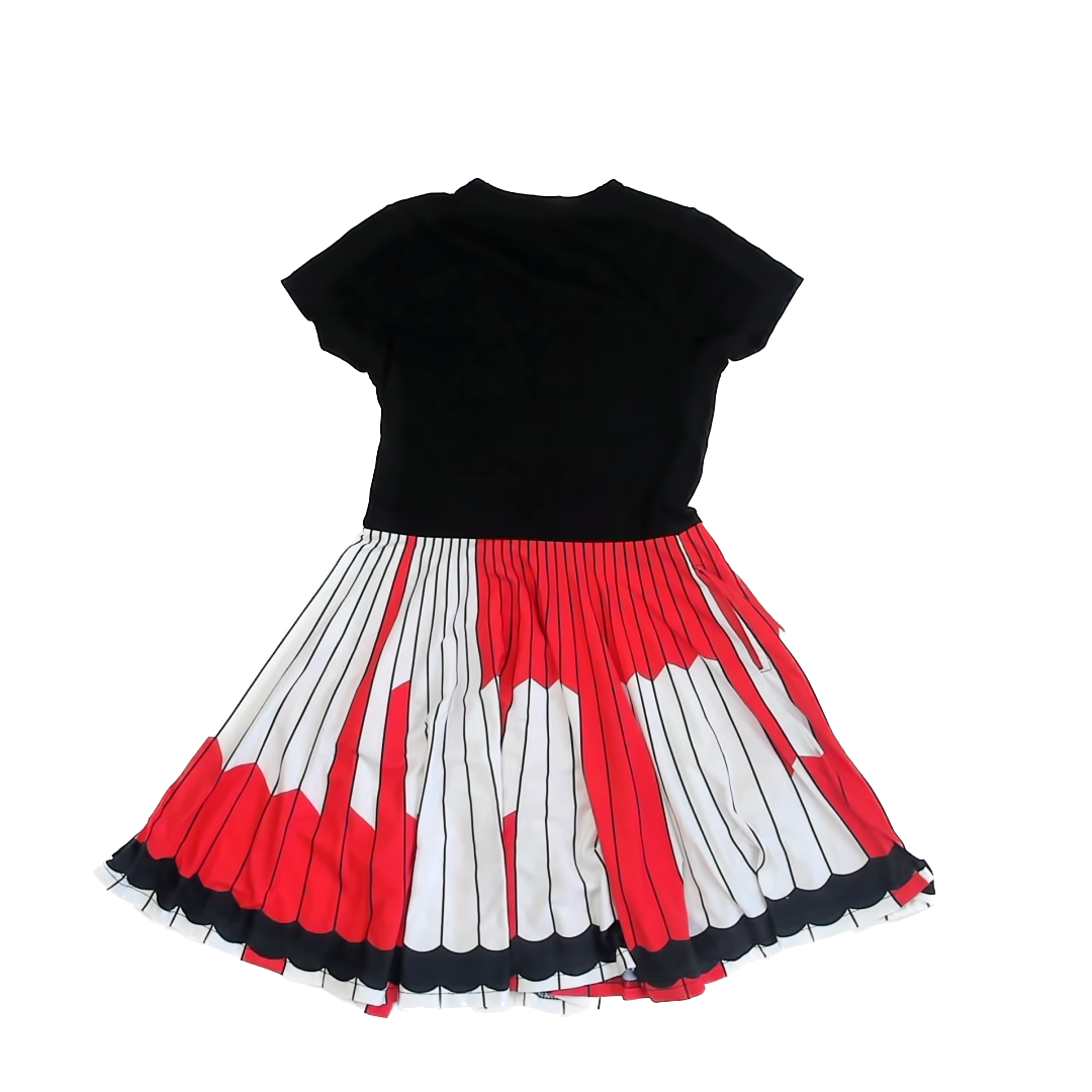 Svaha Girls Black | Red Dress Size: 9-10 Years Black | Red