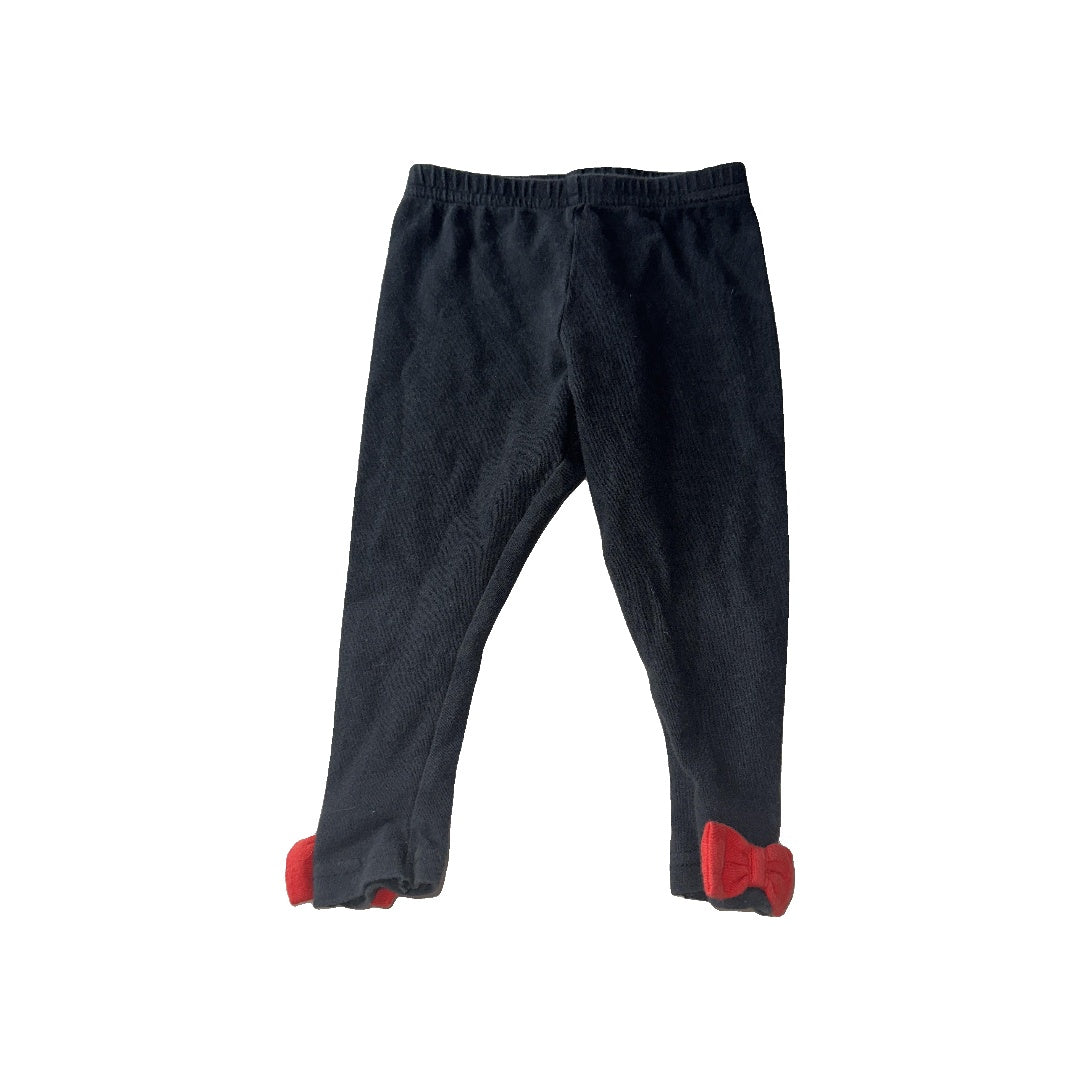 Carters Girls Black | Red Pants Size: 18 months Black | Red