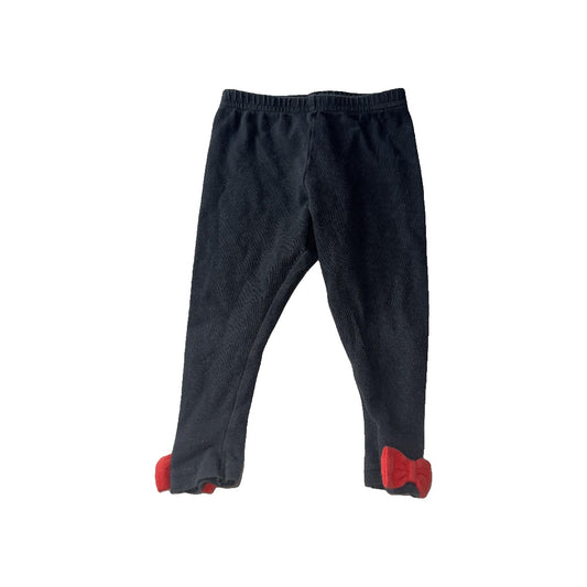 Carters Girls Black | Red Pants Size: 18 months Black | Red