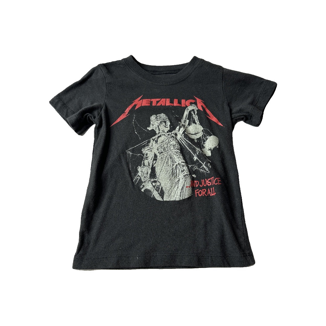 Metallica Girls Black | Red T-Shirt Size: 3T Black | Red