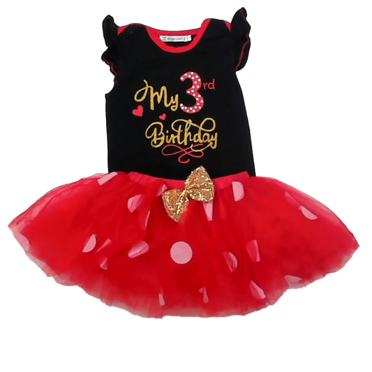 Ibtom Castle Girls Black | Red Apparel Sets Size: 3T Black | Red