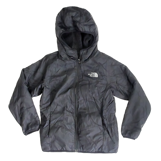 The North Face Unisex Black Reversible Winter Coat Size: 10-12 Years Black Reversible