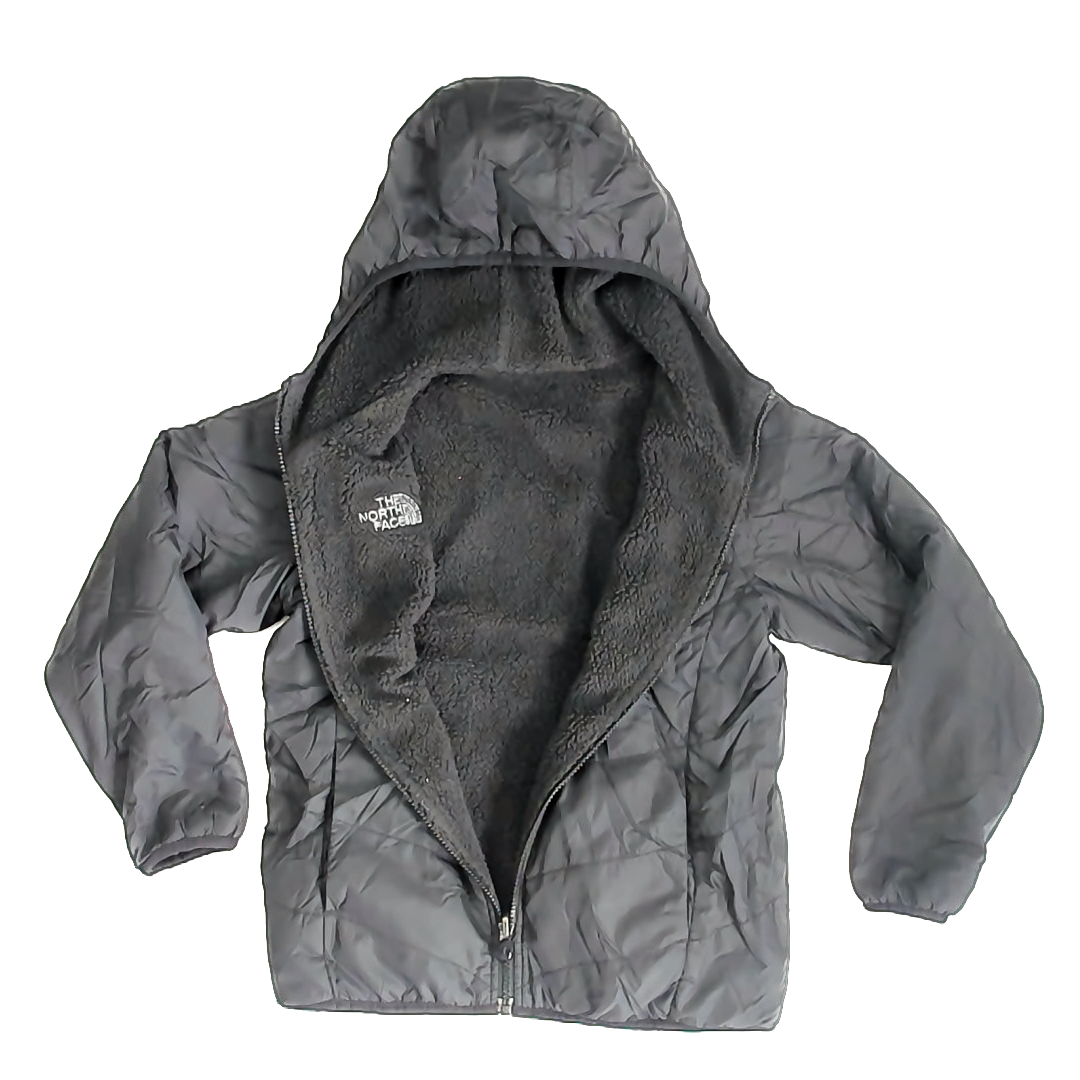 The North Face Unisex Black Reversible Winter Coat Size: 10-12 Years Black Reversible