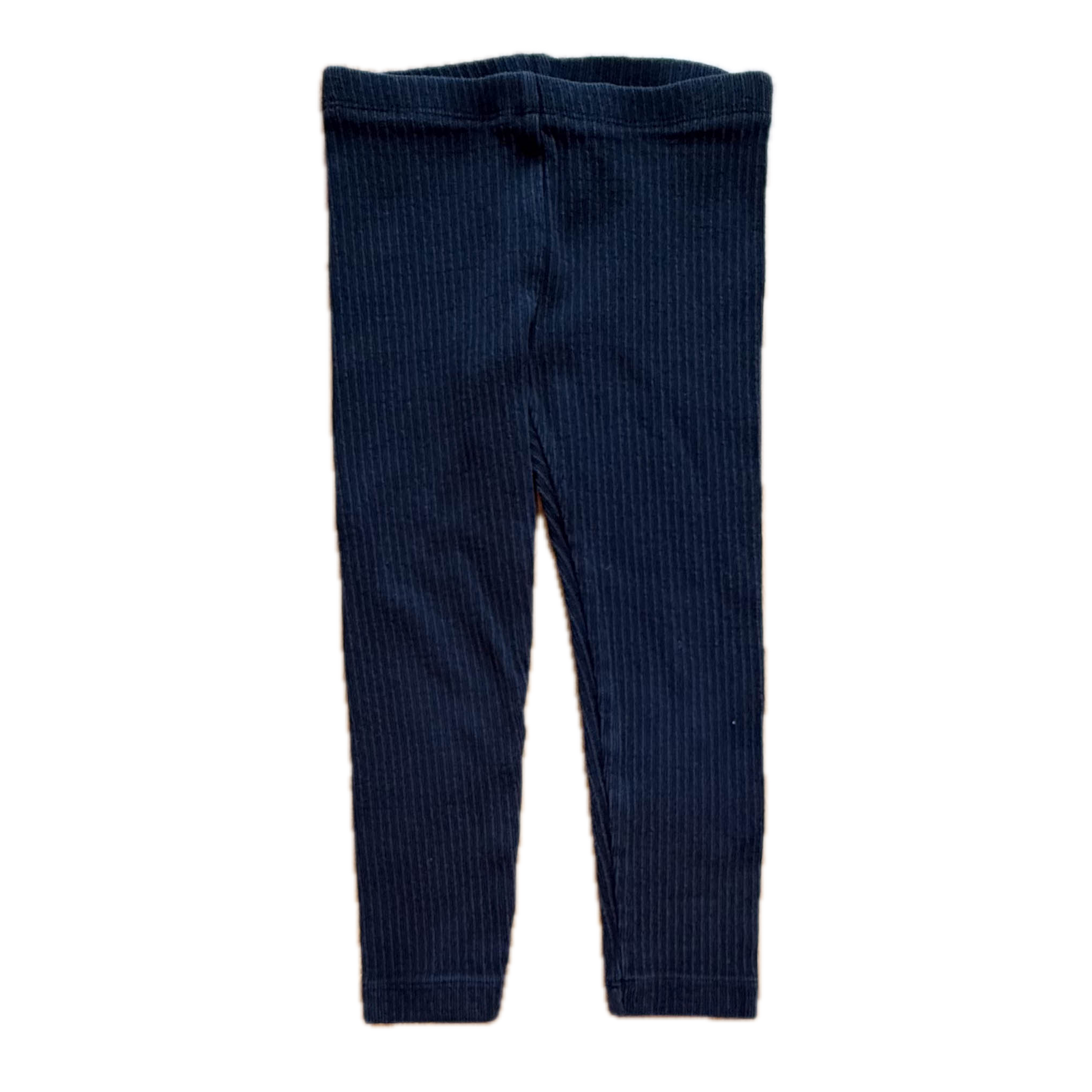 Tea Collection Girls Black Ribbed Leggings Size: 4T Black Ribbed