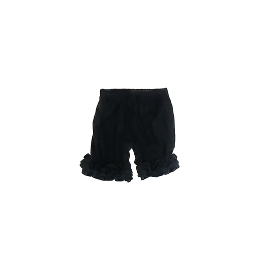 Unknown Girls Black Ruffle Cargo Shorts Size: 4T Black Ruffle