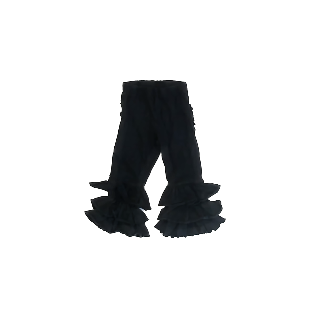 Ruffle Butts Girls Black Ruffles Leggings Size: 2T Black Ruffles