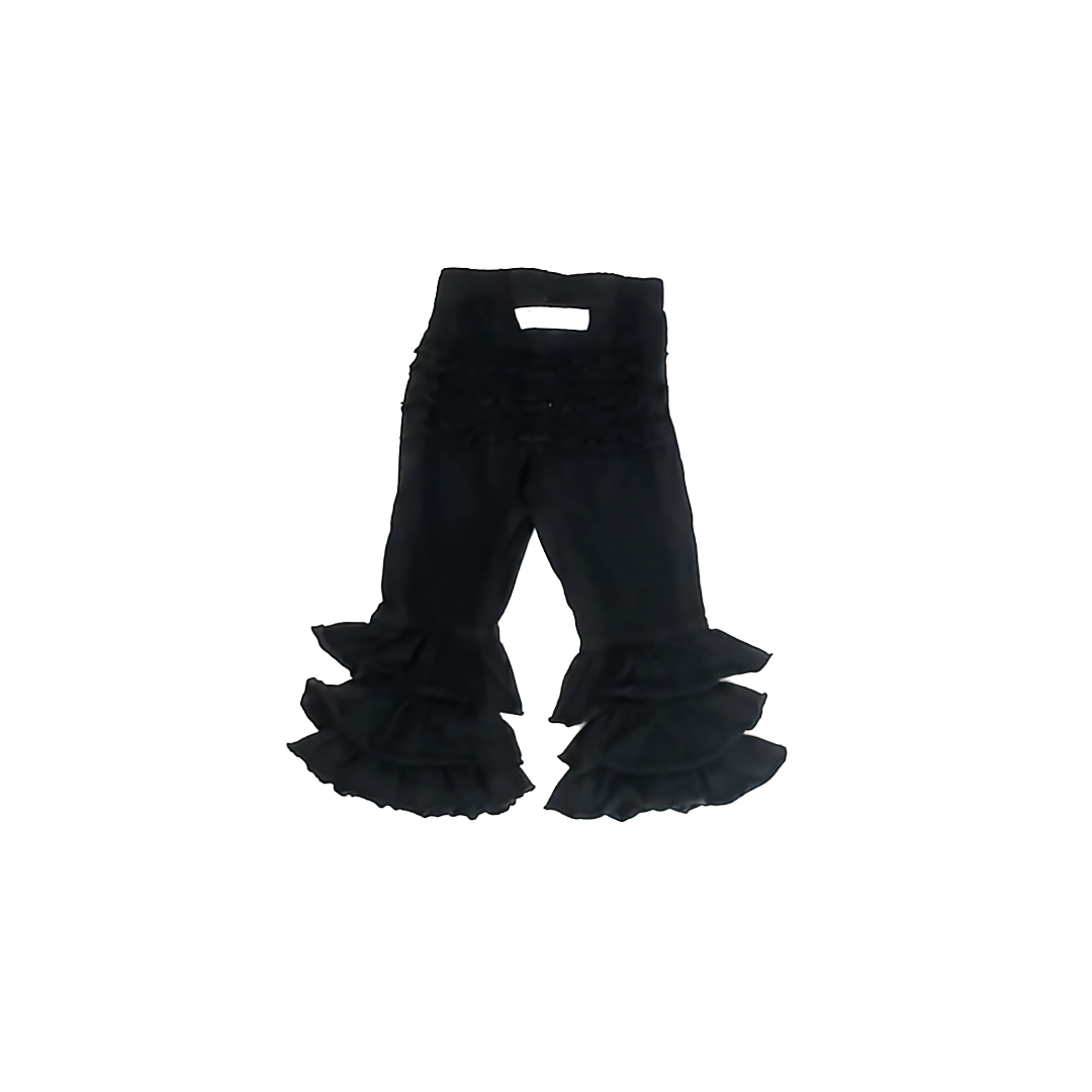 Ruffle Butts Girls Black Ruffles Leggings Size: 2T Black Ruffles
