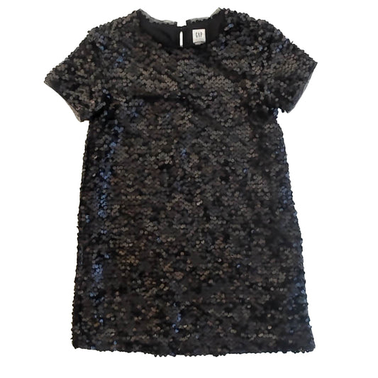 Gap Girls Black Sequins Dress Size: 8 Years Black Sequins