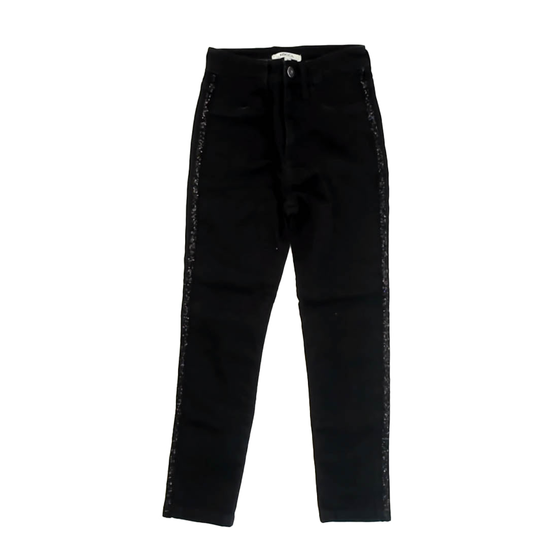 Kocca Girls Black Sequins Jeggings Size: 8 Years Black Sequins