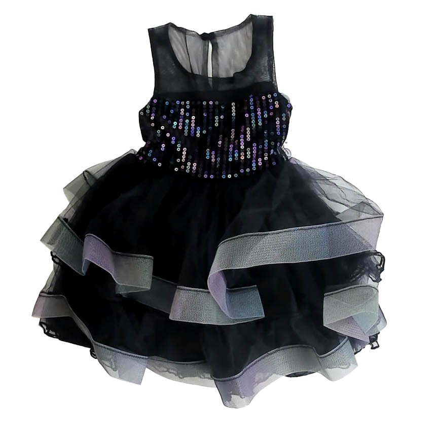 Bonnie Jean Girls Black Sequins Special Occasion Dress Size: 3T Black Sequins