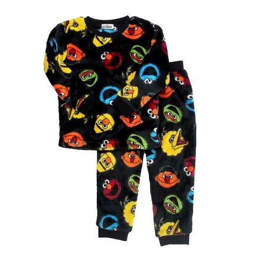 Aimerfeel Boys Black Sesame Street 2-piece Pajamas Size: 5T Black Sesame Street
