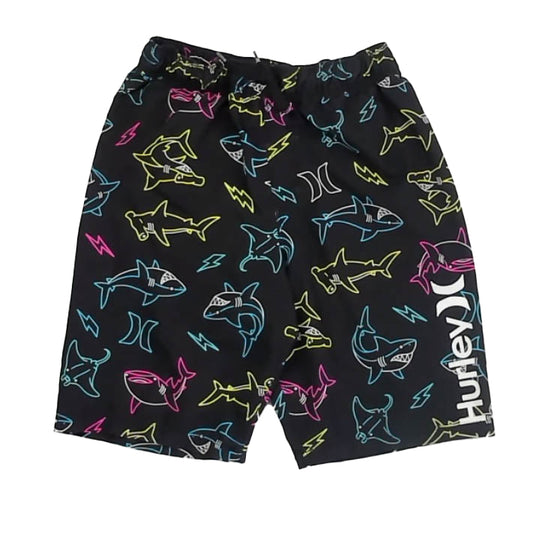 Hurley Boys Black Shark Trunks Size: 10-12 Years Black Shark