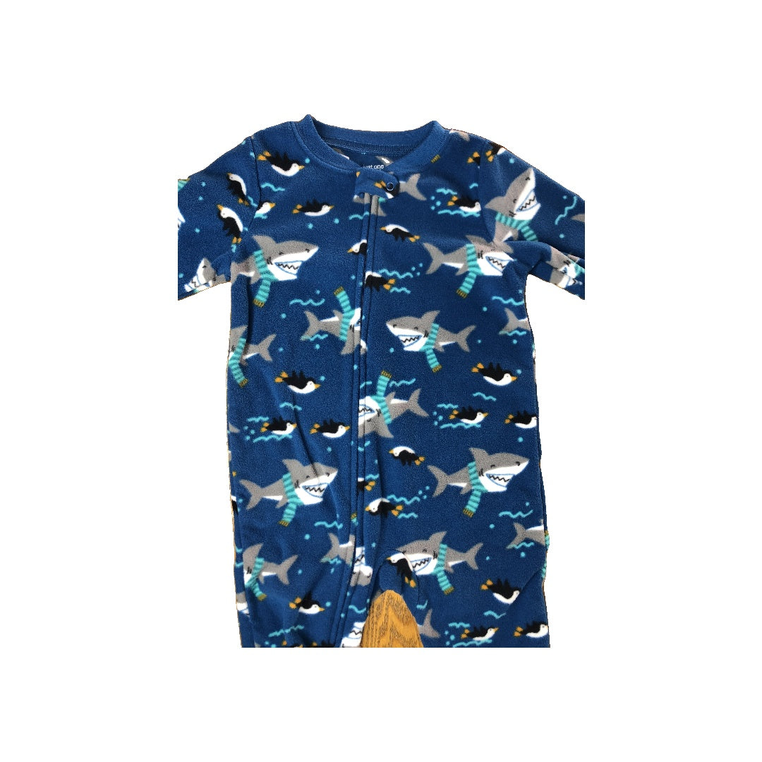 Carters Unisex Black | Sharks Pajamas Size: 18 months Black | Sharks