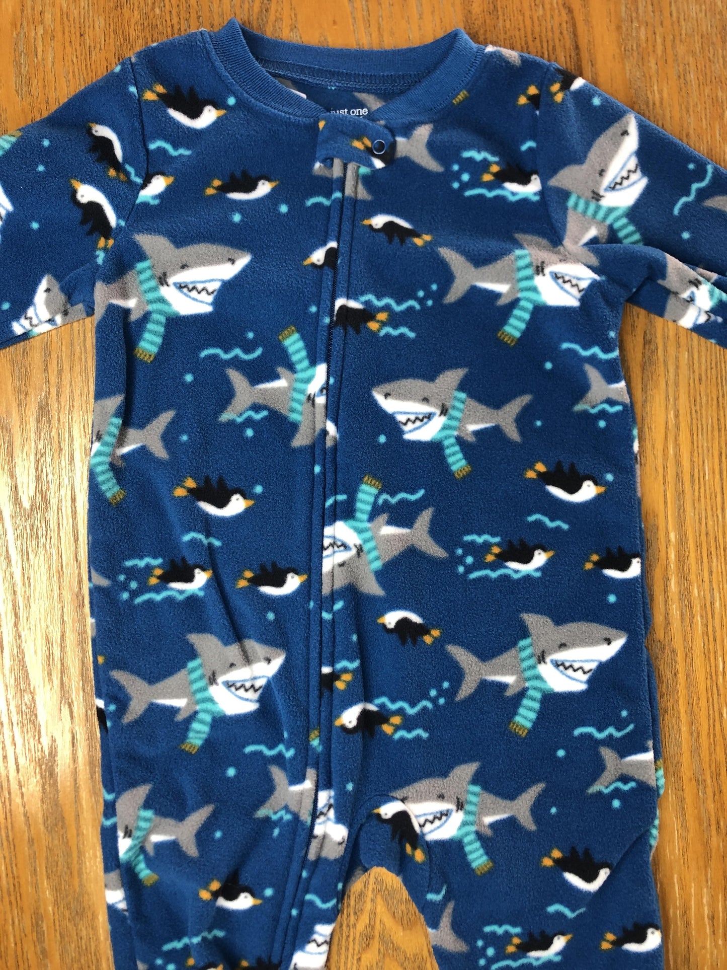 Carters Unisex Black | Sharks Pajamas Size: 18 months Black | Sharks