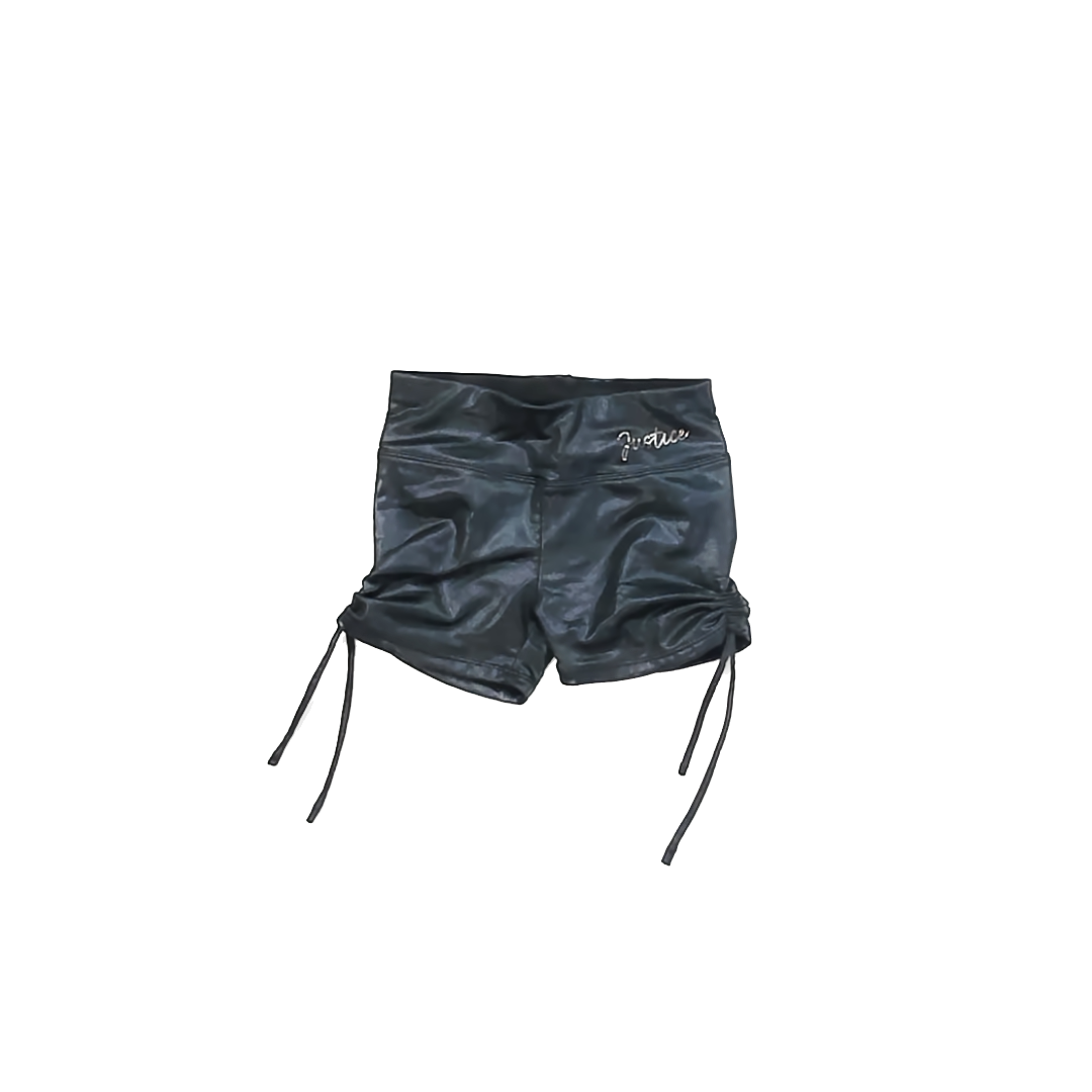 Justice Girls Black shiny Dance wear Size: 5-6 Years Black shiny