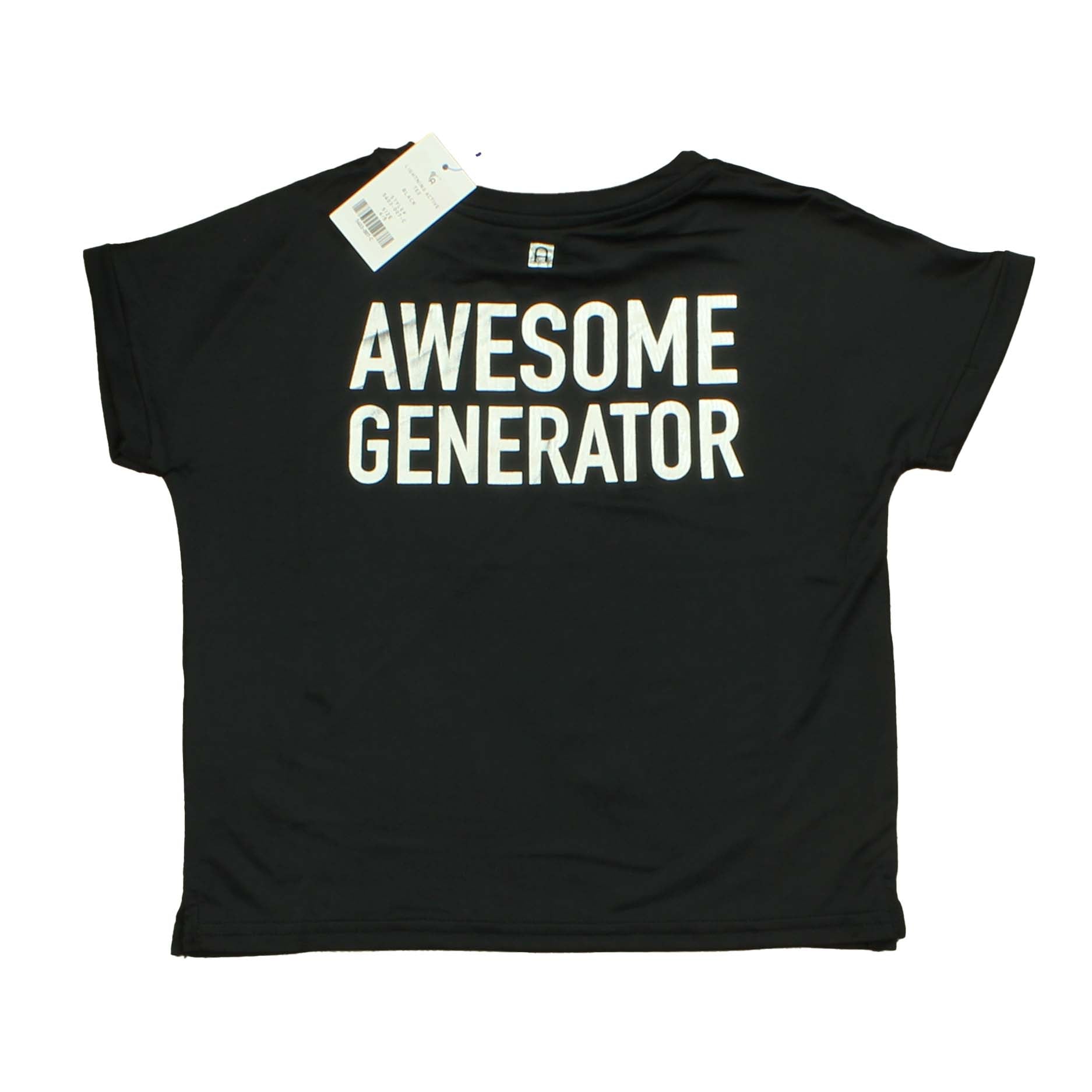 Rockets Of Awesome Girls Black | Silver | Awesome Generator T-Shirt Size: 4-5T Black | Silver | Awesome Generator