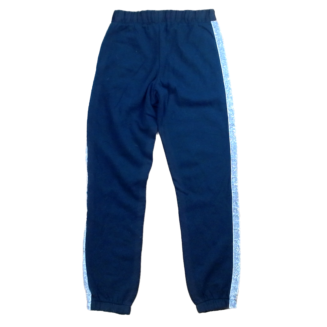 Rockets Of Awesome Girls Black | Silver Side Stripes Pants Size: 12 Years Black | Silver Side Stripes