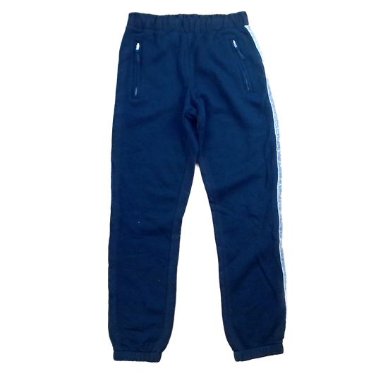 Rockets Of Awesome Girls Black | Silver Side Stripes Pants Size: 12 Years Black | Silver Side Stripes