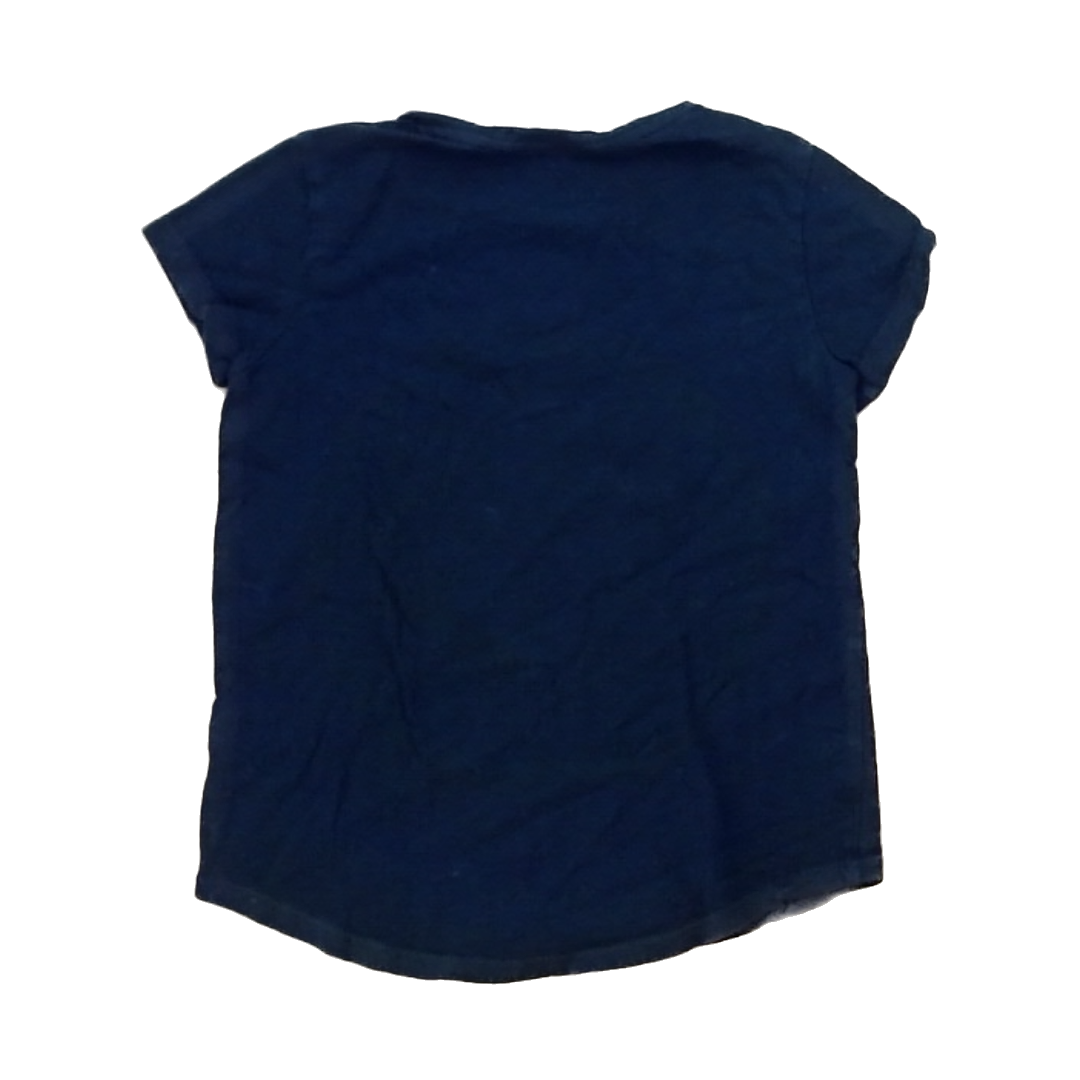 Rockets Of Awesome Girls Black | Silver Sparkle Eiffel Tower Short Sleeve Shirt Size: 6 - 7 Years Black | Silver Sparkle Eiffel Tower