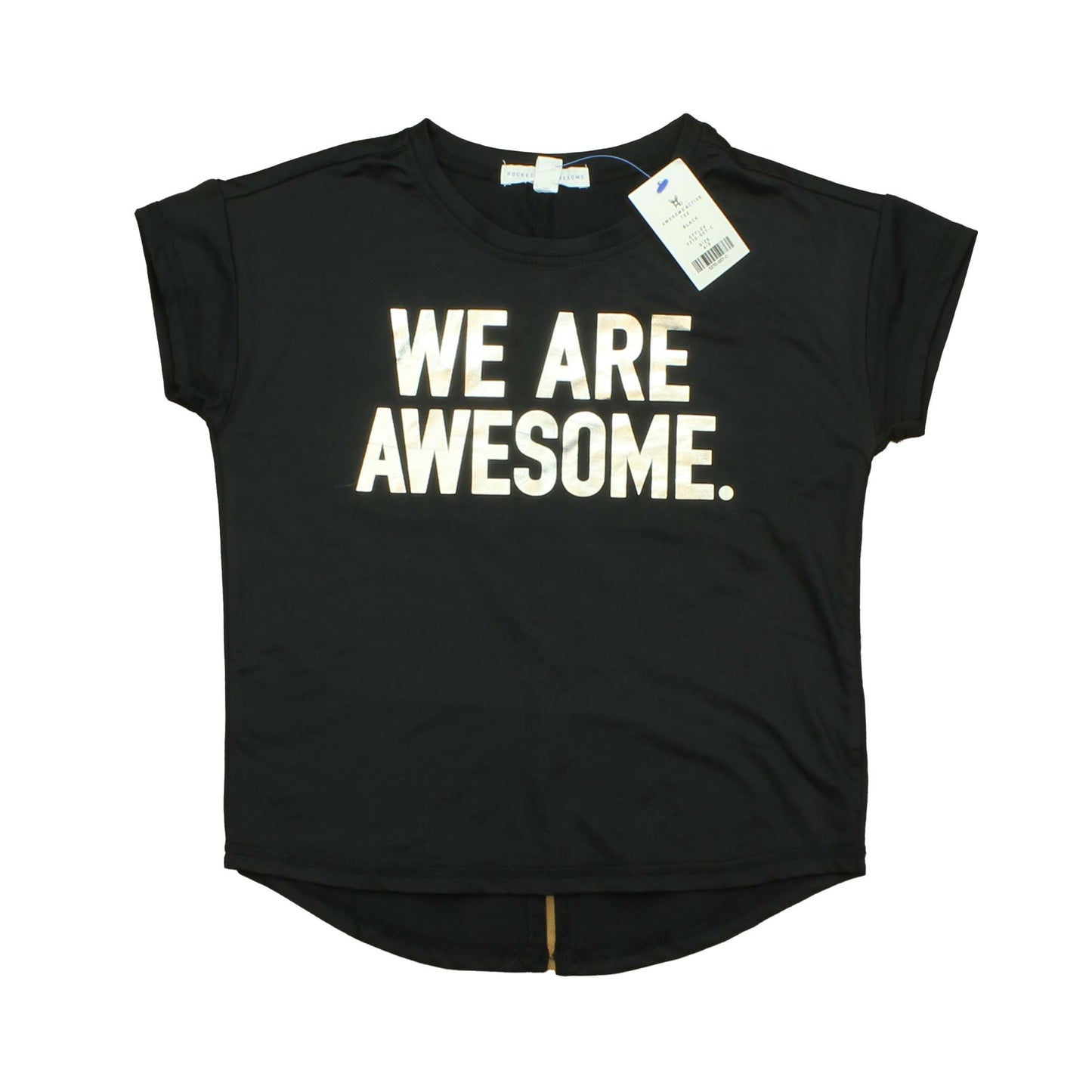 Rockets Of Awesome Girls Black | Silver T-Shirt Size: 4-5T Black | Silver