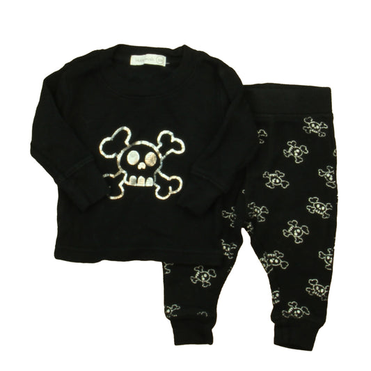 Little Mish Boys Black | Silver Apparel Sets Size: 3 Months