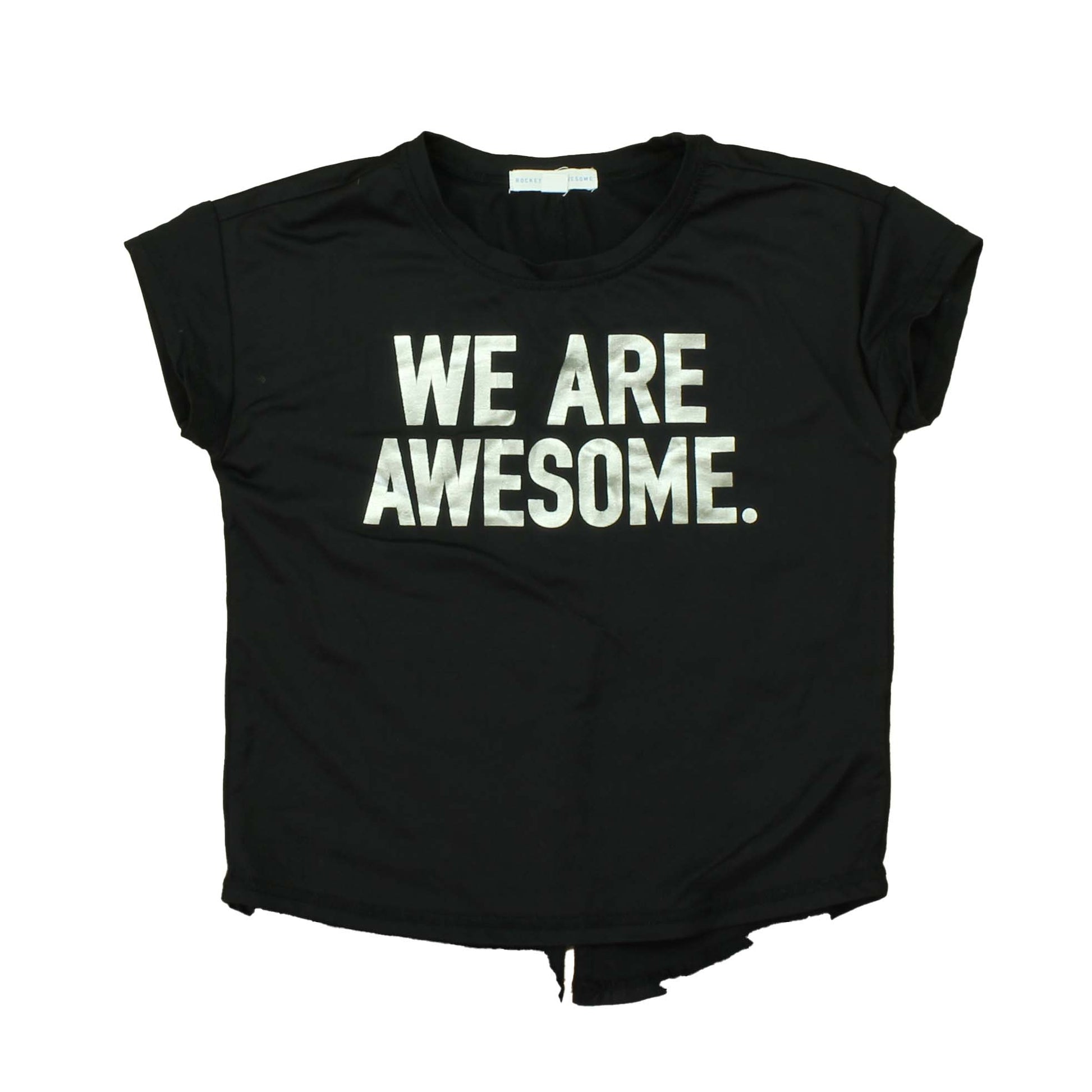 Rockets Of Awesome Girls Black | Silver Athletic Top Size: 4-5T Black | Silver