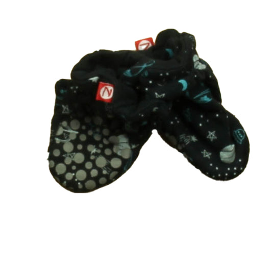 Zutano Boys Black Space Booties Size: 6 Months Black Space