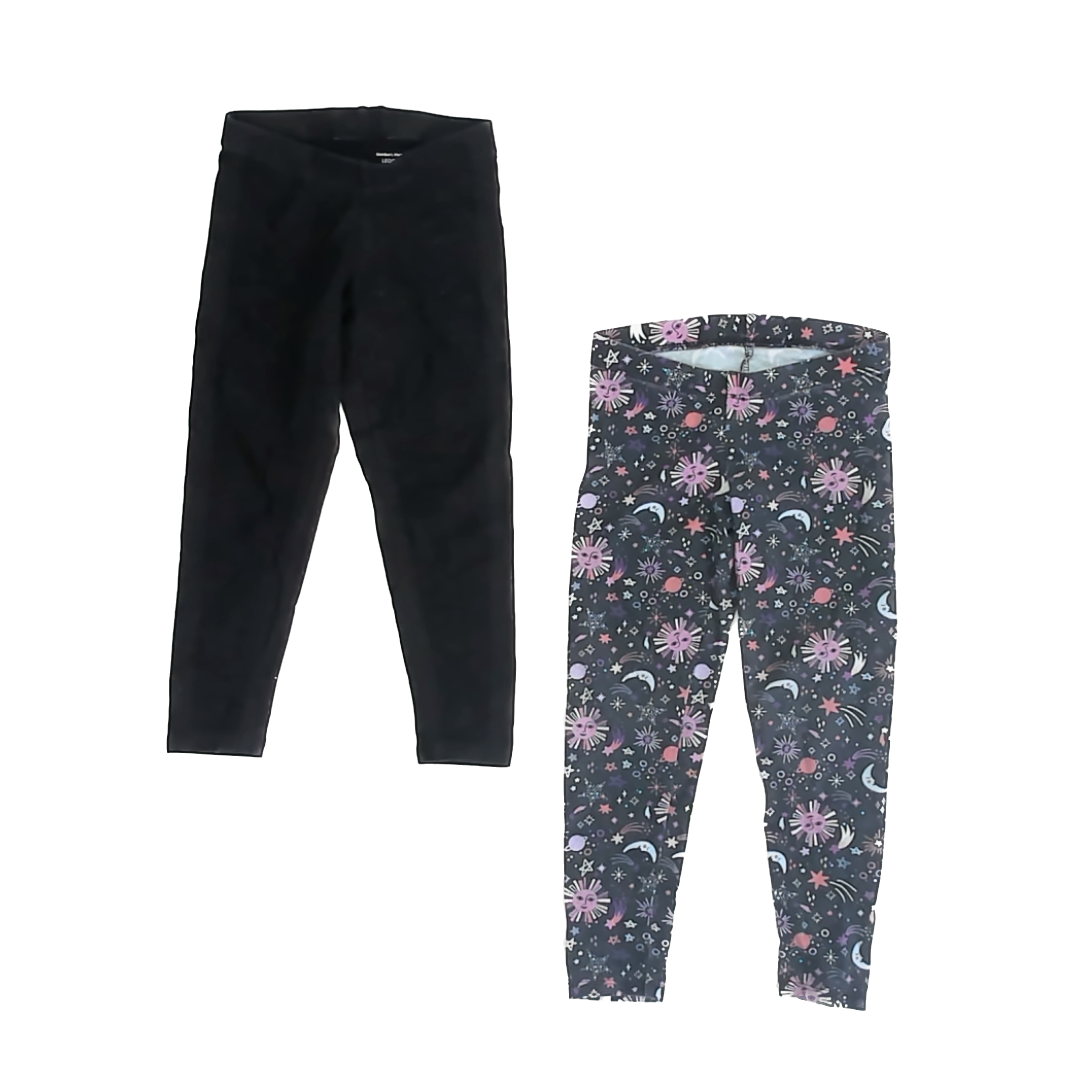 Member's Mark Girls Black Sparkle | Space Leggings Size: 4-5T Black Sparkle | Space