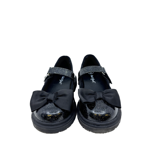 Cat & Jack Girls Black Sparkle Shoes Size: 9 Toddler Black Sparkle