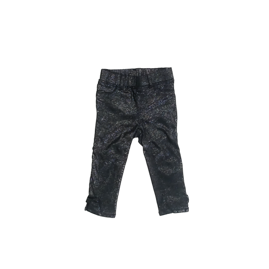 Gap Girls Black Sparkle Jeggings Size: 2T Black Sparkle