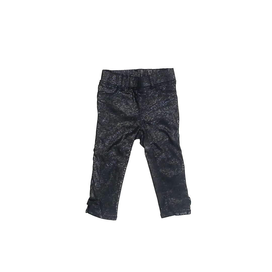 Gap Girls Black Sparkle Jeggings Size: 2T Black Sparkle