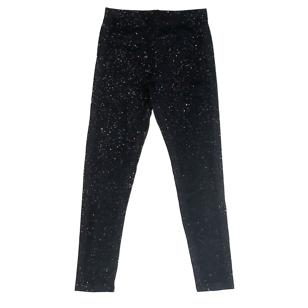 Thereabouts Girls Black Sparkle Leggings Size: 10-12 Years Black Sparkle