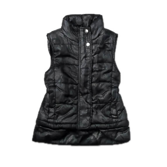 Imoga Girls Black Sparkle Vest Size: 5T Black Sparkle