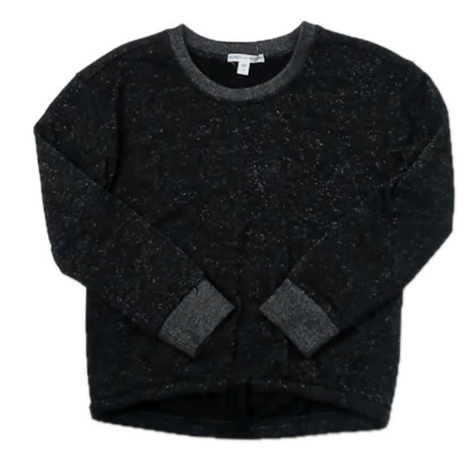 Rockets of Awesome Girls Black Sparkle Sweater Size: 7 Years Black Sparkle