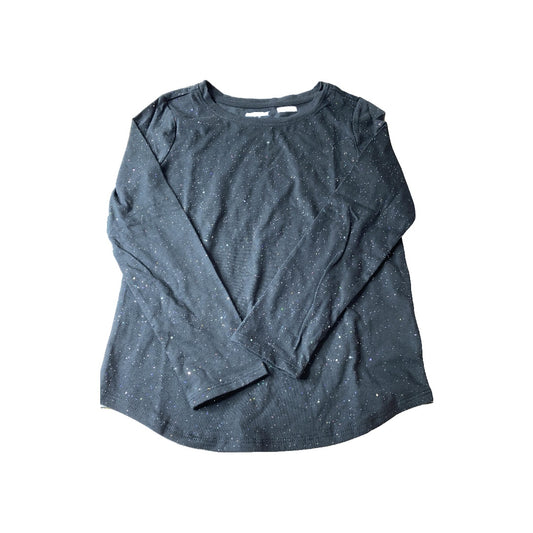 Cat & Jack Girls Black | Sparkle Long Sleeve T-Shirt Size: 8-Jul Black | Sparkle