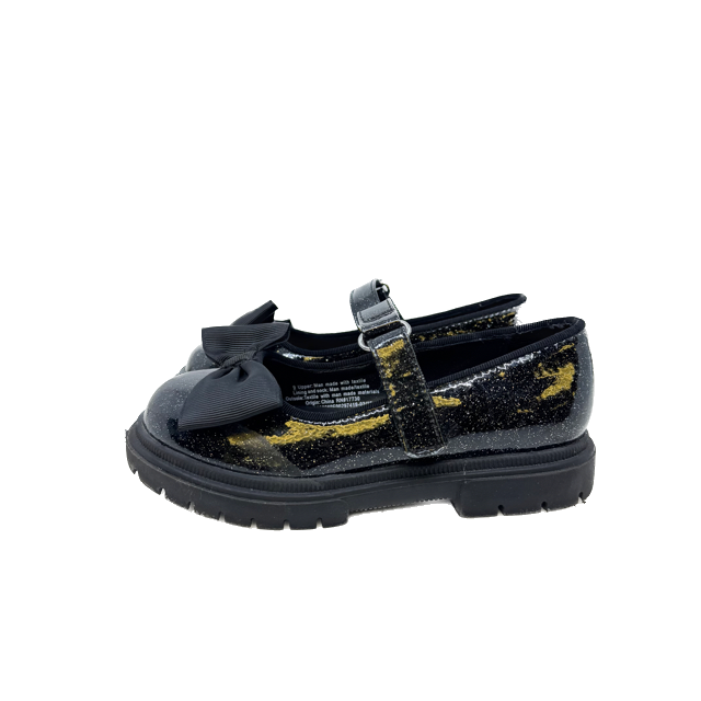 Cat & Jack Girls Black Sparkle Shoes Size: 9 Toddler Black Sparkle