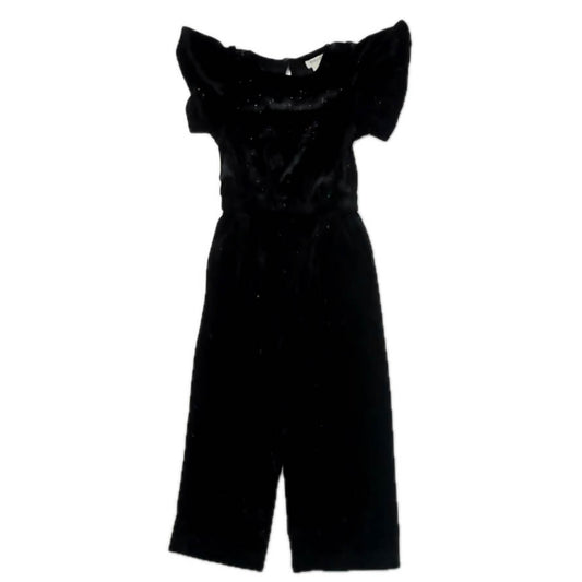 Crewcuts Girls Black Sparkle Romper Size: 3T Black Sparkle