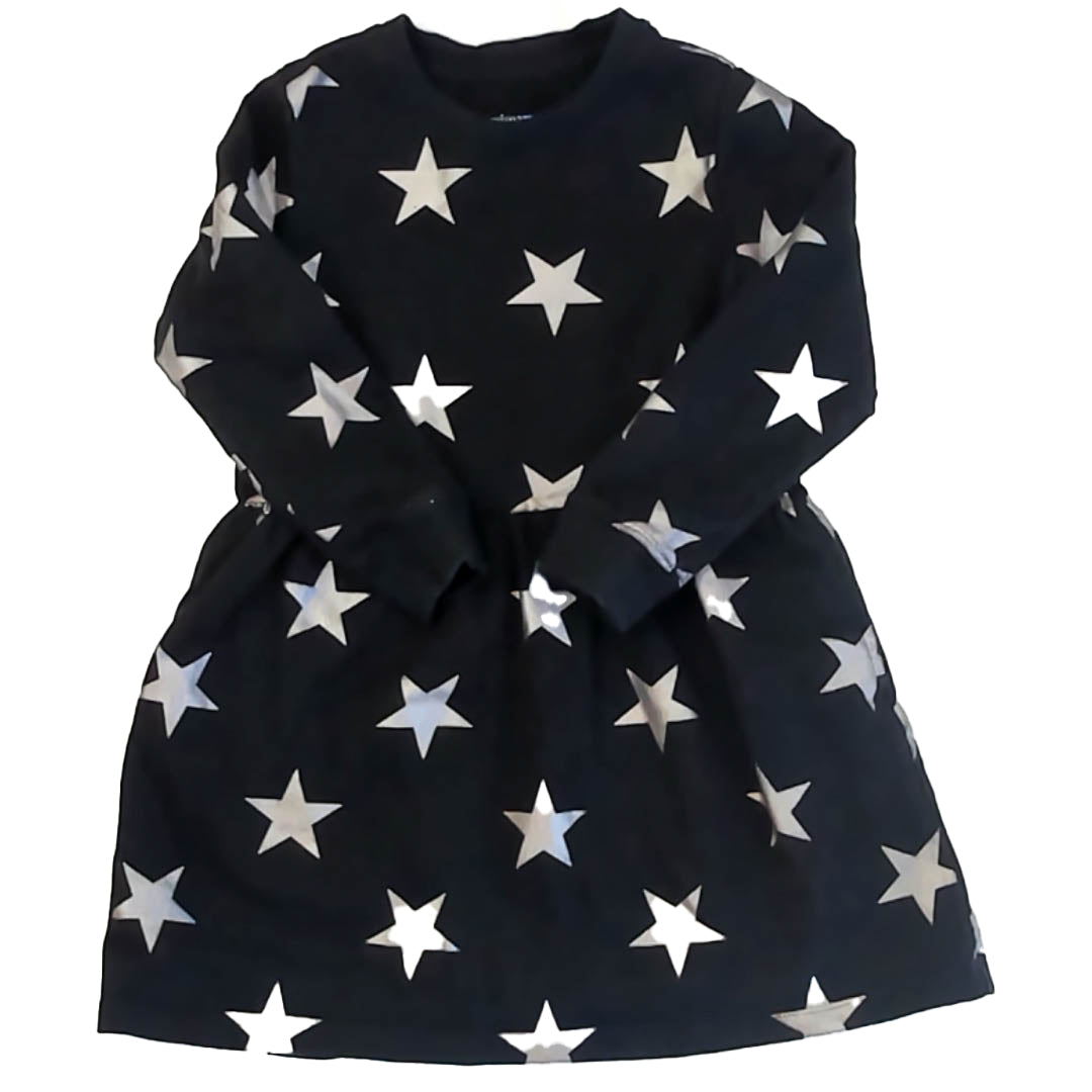 Primary.com Girls Black Stars Dress Size: 4-5T Black Stars
