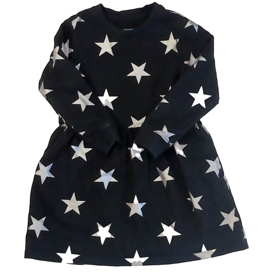 Primary.com Girls Black Stars Dress Size: 4-5T Black Stars