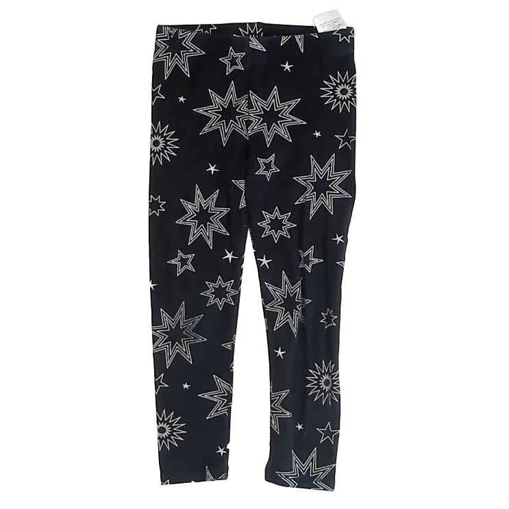 Rockets of Awesome Girls Black Stars Leggings Size: 4T Black Stars