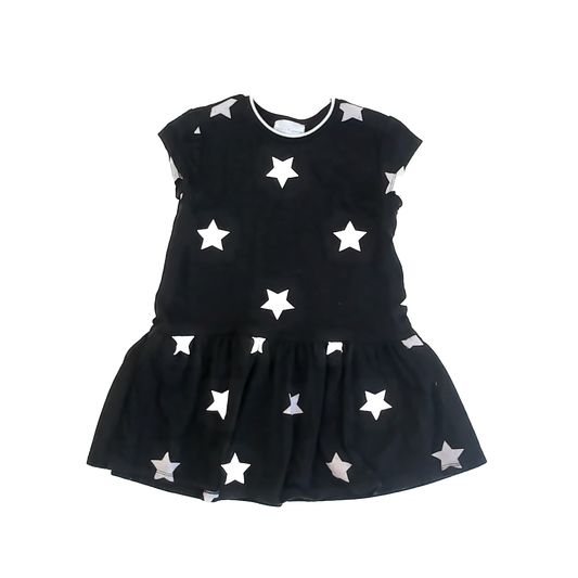 Rockets Of Awesome Girls Black Stars Dress Size: 6 Years Black Stars