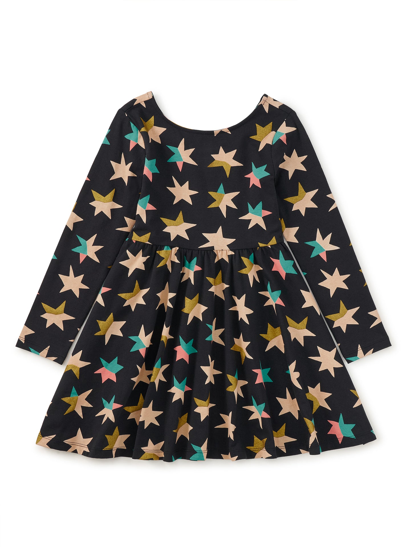 Tea Collection Girls Black Stars Dress Size: 5T Black Stars
