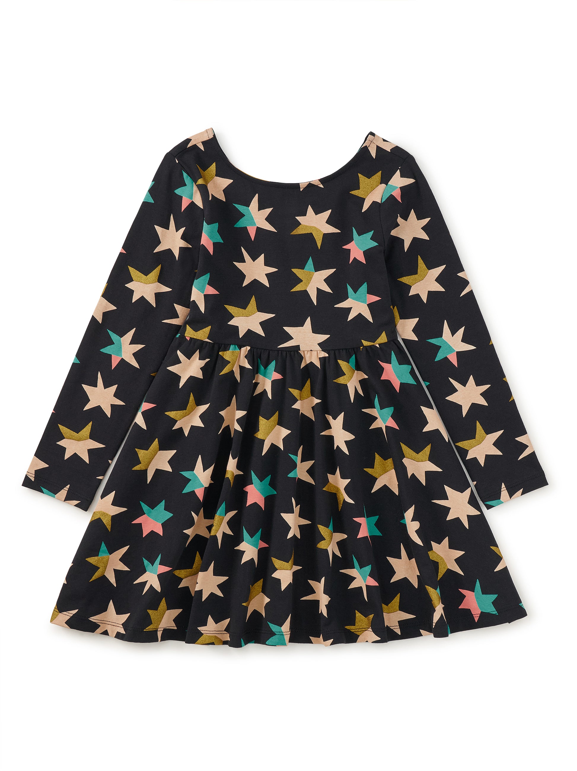 Tea Collection Girls Black Stars Dress Size: 5T Black Stars
