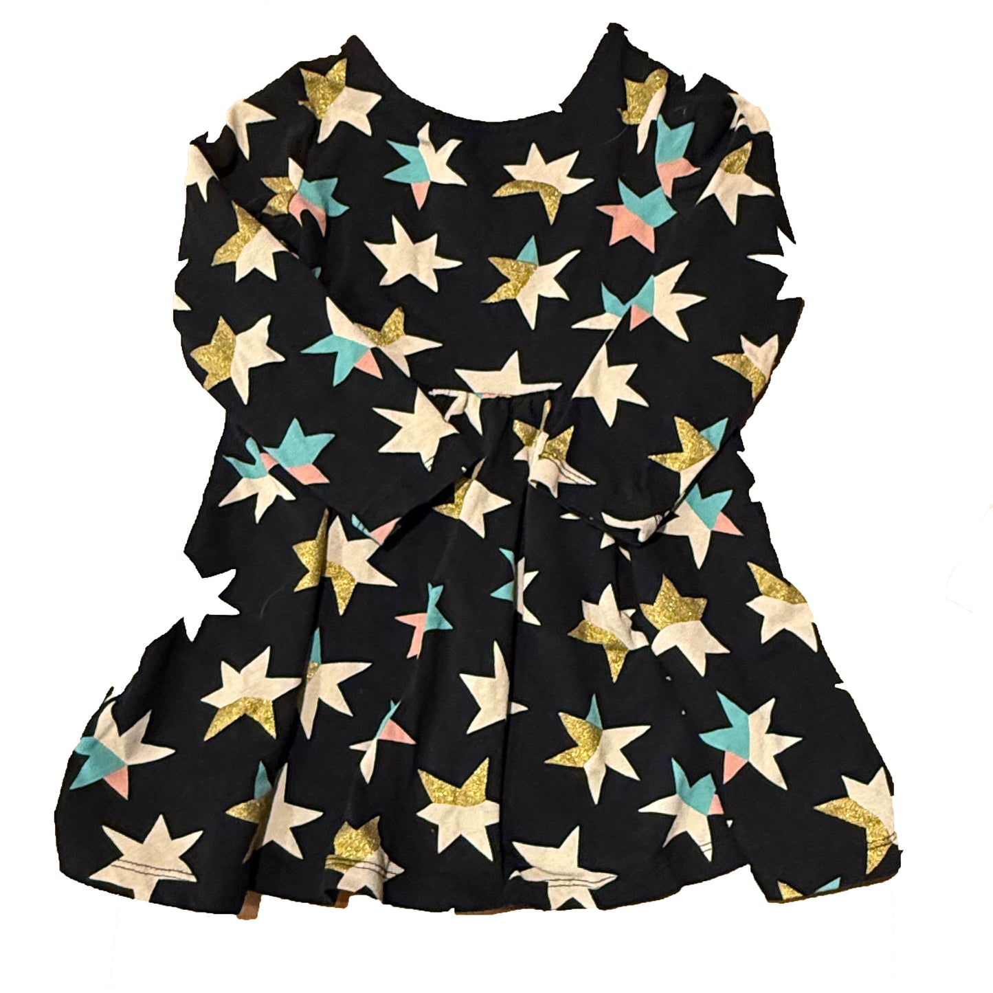 Tea Collection Girls Black Stars Dress Size: 2T Black Stars