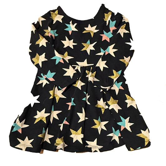 Tea Collection Girls Black Stars Dress Size: 2T Black Stars