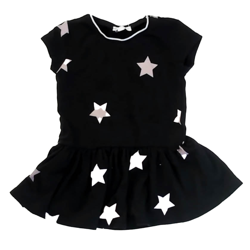 Rockets of Awesome Girls Black Stars Dress Size: 3T Black Stars
